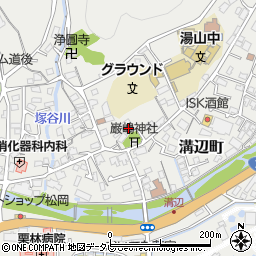 松山市役所　溝辺ふれあいセンター周辺の地図