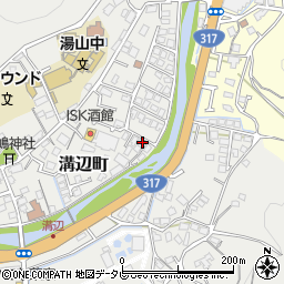 愛媛県松山市溝辺町447周辺の地図