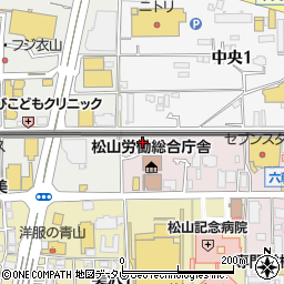 愛媛県松山市六軒家町3-39周辺の地図