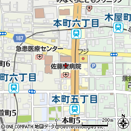 アルファリビング　松山本町周辺の地図