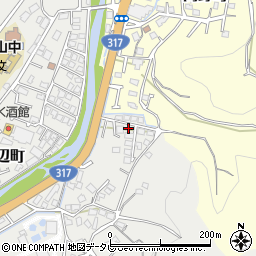 愛媛県松山市溝辺町7周辺の地図