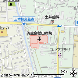 愛媛銀行済生会松山病院 ＡＴＭ周辺の地図