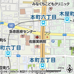 松山市消防局　中央消防署周辺の地図