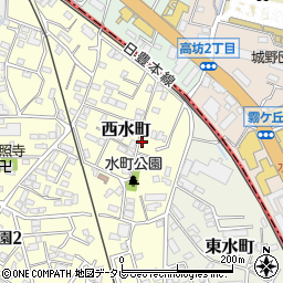 福岡県北九州市小倉南区西水町周辺の地図