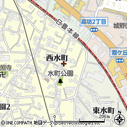 福岡県北九州市小倉南区西水町周辺の地図