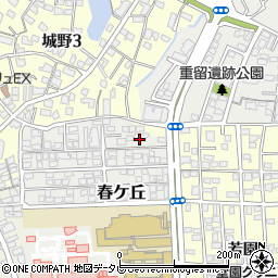 小倉　春ケ丘バプテスト教会周辺の地図