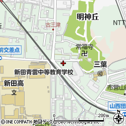 ローソン松山新田学園前店周辺の地図