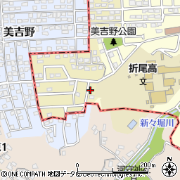 美吉野花水木公園周辺の地図