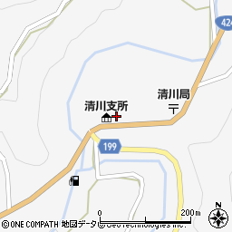和歌山県日高郡みなべ町清川2223周辺の地図