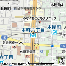 本町６丁目駅周辺の地図