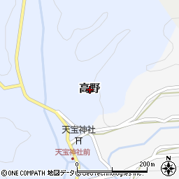和歌山県日高郡みなべ町高野周辺の地図