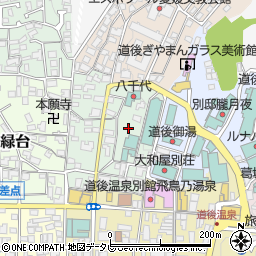 愛媛県松山市道後多幸町周辺の地図