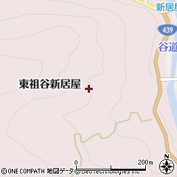 徳島県三好市東祖谷新居屋周辺の地図