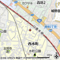 福岡県北九州市小倉南区西水町10周辺の地図