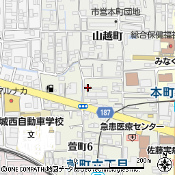 ダイアパレス　松山Ｋ‐スクエア管理員室周辺の地図