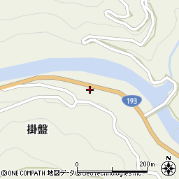 徳島県那賀郡那賀町掛盤名古ノ瀬周辺の地図