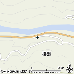 徳島県那賀町（那賀郡）掛盤（三田回り）周辺の地図
