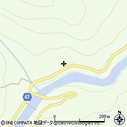 愛媛県新居浜市別子山（瀬場）周辺の地図