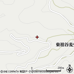 徳島県三好市東祖谷麦生土72周辺の地図