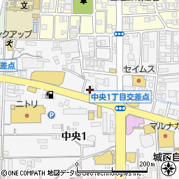 ａｐｏｌｌｏｓｔａｔｉｏｎセルフ松山中央ＳＳ周辺の地図