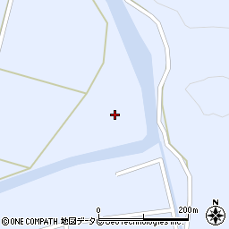徳島県阿南市新野町川向周辺の地図