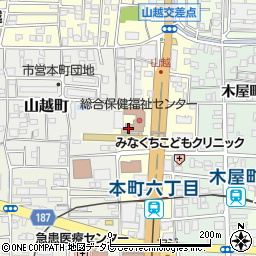 愛媛県福祉総合支援センター　子どもに関する相談周辺の地図