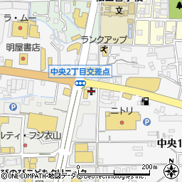 愛媛銀行松山中央市場出張所周辺の地図