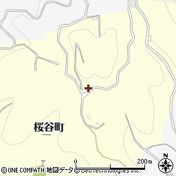 愛媛県松山市桜谷町周辺の地図