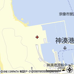 神湊港渡船ターミナル第３駐車場周辺の地図