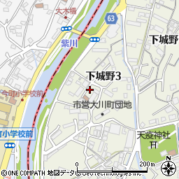 大川東公園周辺の地図
