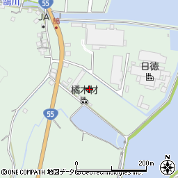 徳島県阿南市橘町南新田周辺の地図