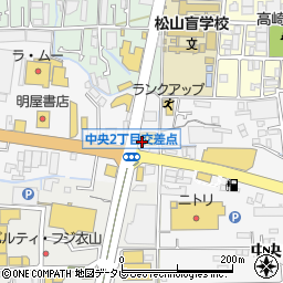 セカンドストリート　松山中央店周辺の地図