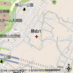 福岡県北九州市八幡東区勝山周辺の地図