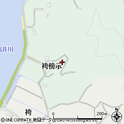 徳島県阿南市橘町袴傍示周辺の地図
