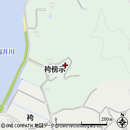 徳島県阿南市橘町（袴傍示）周辺の地図