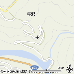 徳島県那賀郡那賀町掛盤与沢回り周辺の地図