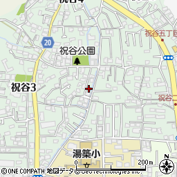 松山祝谷郵便局 ＡＴＭ周辺の地図