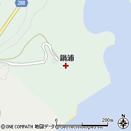 徳島県阿南市橘町鍋浦周辺の地図