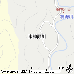和歌山県みなべ町（日高郡）東神野川周辺の地図