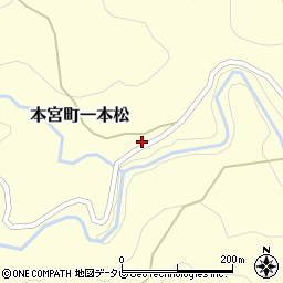 和歌山県田辺市本宮町一本松86周辺の地図