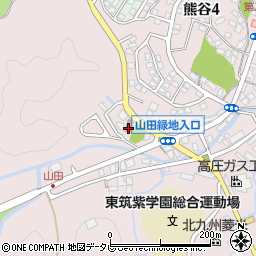 北九州市立熊谷集会所周辺の地図