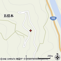 徳島県那賀郡那賀町掛盤大左古周辺の地図