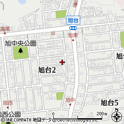 福岡県遠賀郡岡垣町旭台周辺の地図