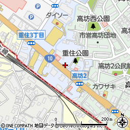 福岡県北九州市小倉北区重住周辺の地図