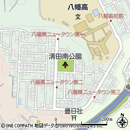 清田南公園周辺の地図