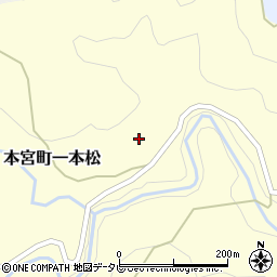 和歌山県田辺市本宮町一本松69周辺の地図