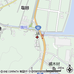 徳島県阿南市橘町関地50-1周辺の地図