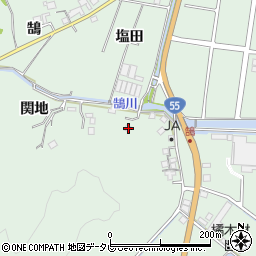 徳島県阿南市橘町関地周辺の地図