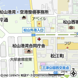 マクドナルド松山三津浜店周辺の地図