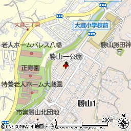 勝山一公園周辺の地図